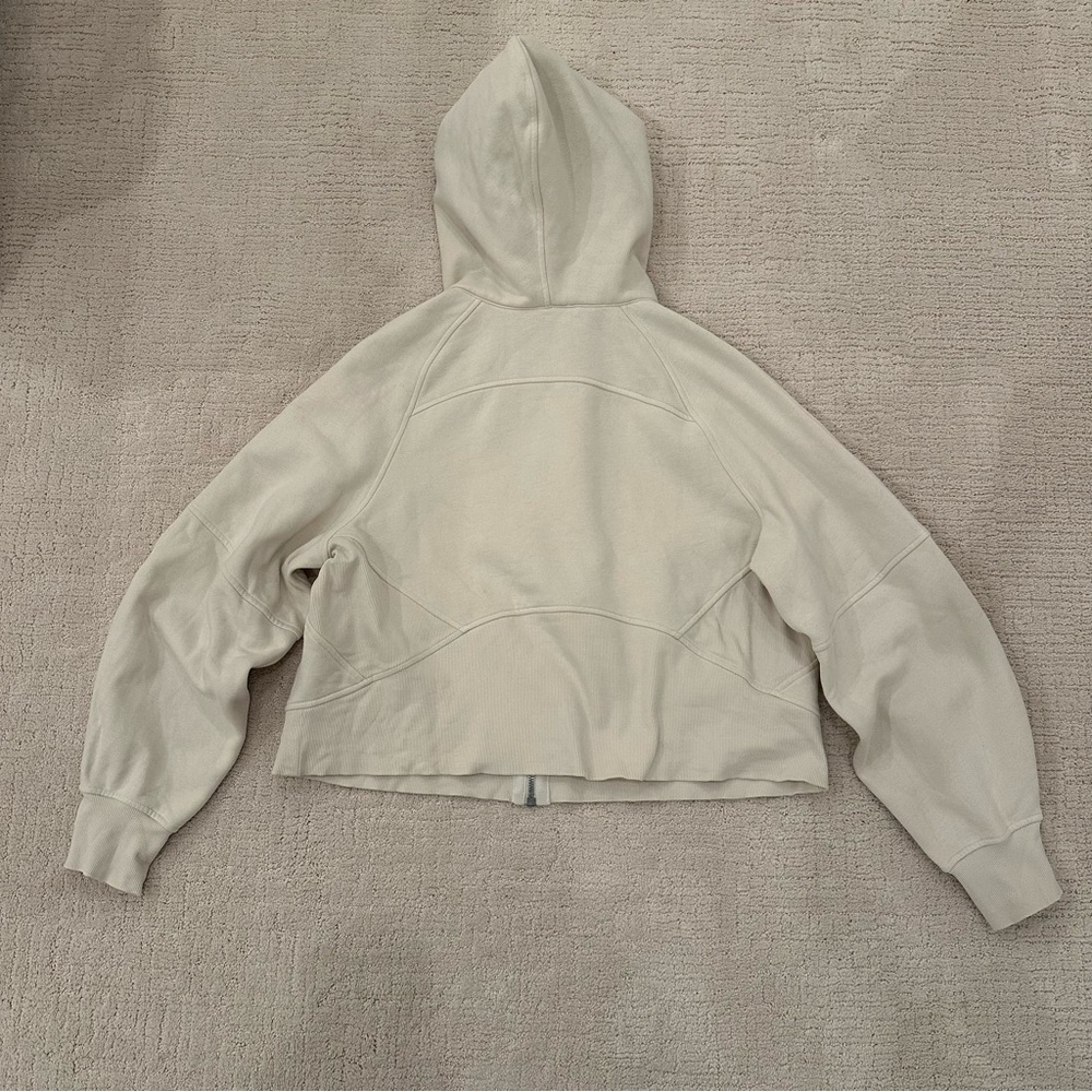Lululemon Scuba Oversized Full-Zip Hoodie in Bone - Medium/Large, EUC - Picture 2 of 6